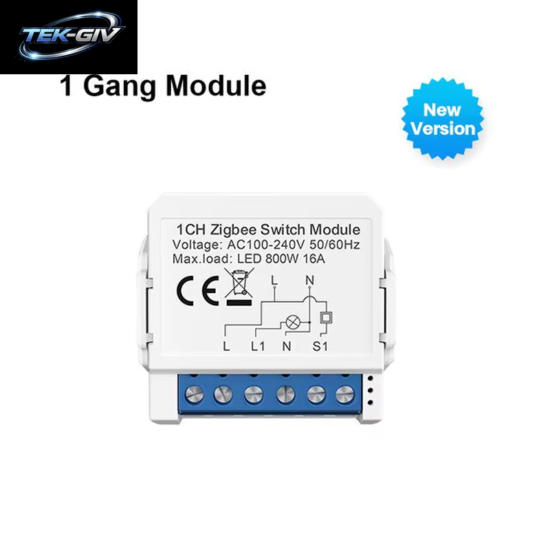 AVATTO Zigbee Tuya 1/2/3/4 Gang Mini Smart Switch DIY Licht Schalter Modul Zwei-Wege Steuerung Funktioniert Mit Alexa Alice Google Hause