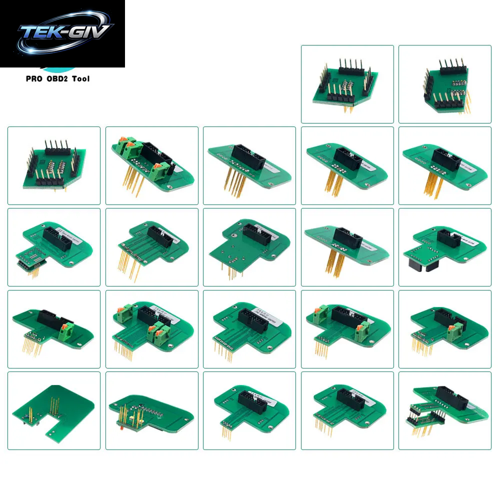 22 Stück Bdm-Adapter, Kompletter Satz Bdm-Rahmen Für KTAG KESS FGTECH BDM100 Sondenadapter, Led-Ecu-Ramp-Chip-Tuning-Tool, 22-Teiliger Adapter