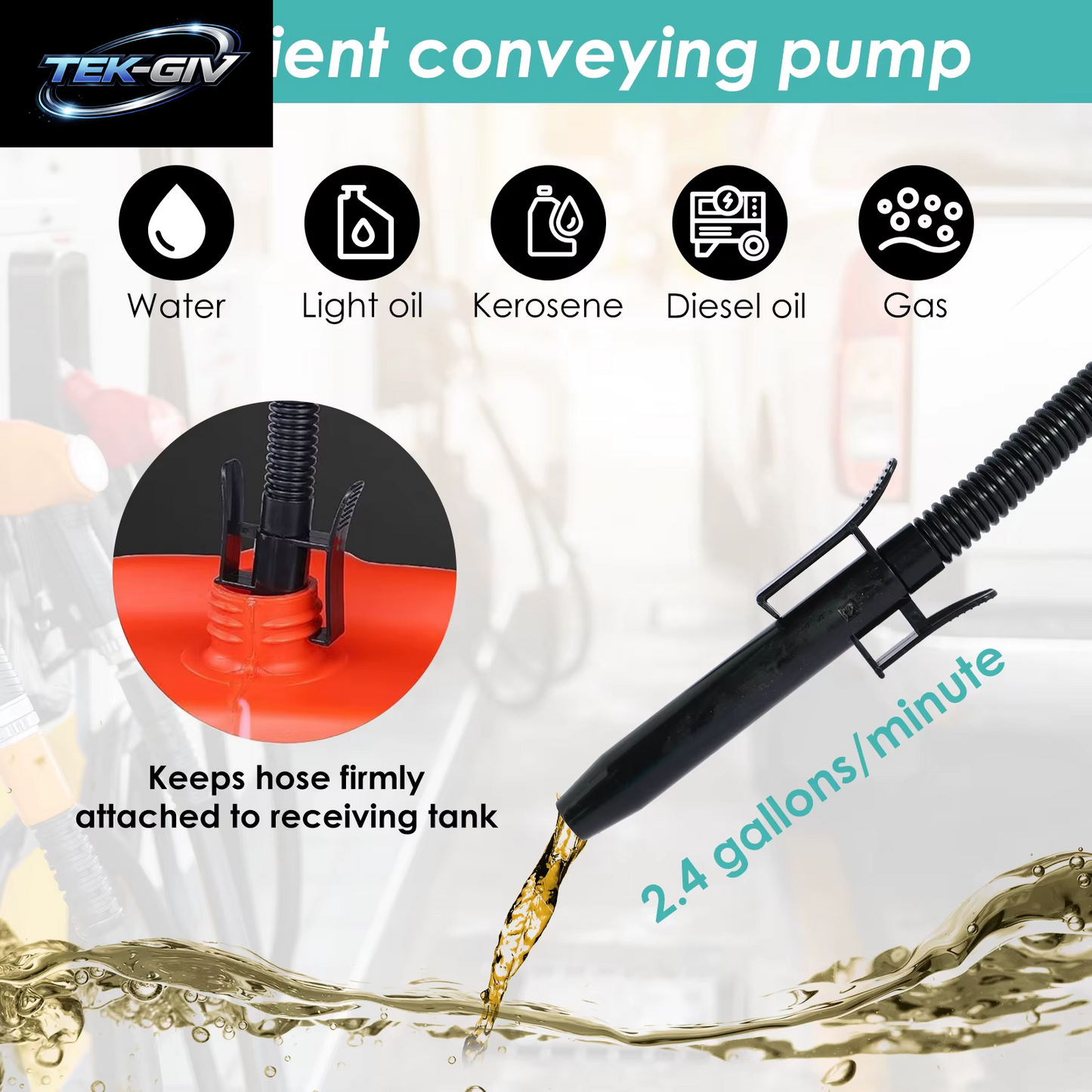 Elektrische Ölpumpe Flüssigkeit Transfer Pumpe Outdoor Auto Fahrzeug Kraftstoff Gas Transfer Saugpumpe Flüssigkeit Transfer Öl Auto Kraftstoff Tank Werkzeug