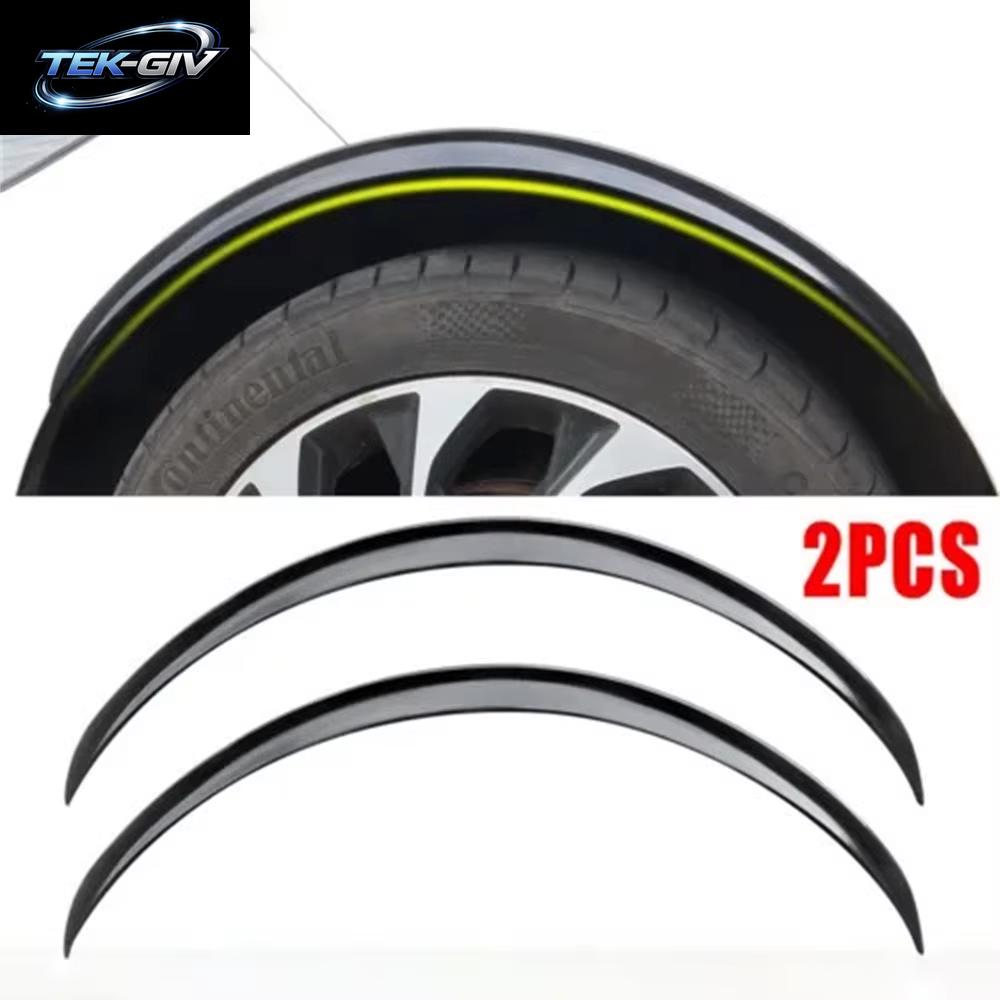 2 Stücke Universal Auto Rad Augenbraue Bögen Lippen Glänzend Schwarz 73 Cm Auto Seite Fender Flares Verlängerung Schutz