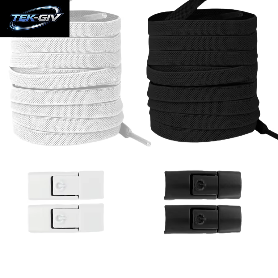 Neu Ohne Krawatten, Elastische Schnürsenkel, Keine Krawatte, Schnürsenkel, Press-Lock-Schnürsenkel, Sneaker, Kinder Und Erwachsene, 8 Mm, Verbreiterte Flache Schnürsenkel Für Schuhe
