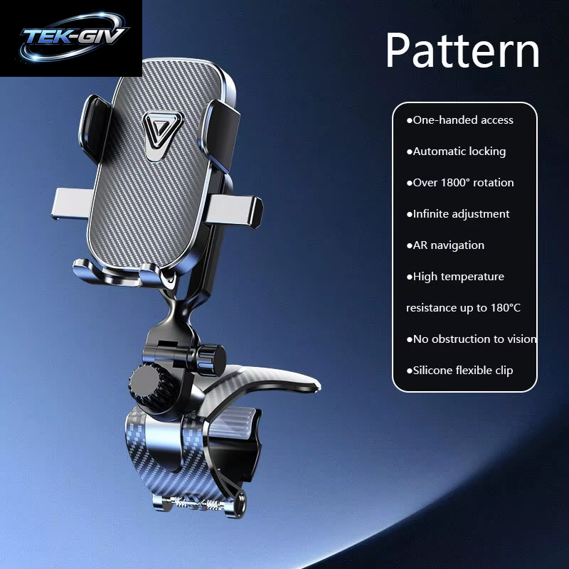 Neue Auto Dashboard Telefon Halter Schwerkraft Krokodil Clip Automatische Verriegelung Spiegel Telefon Ständer Universal GPS Navigation Halterung