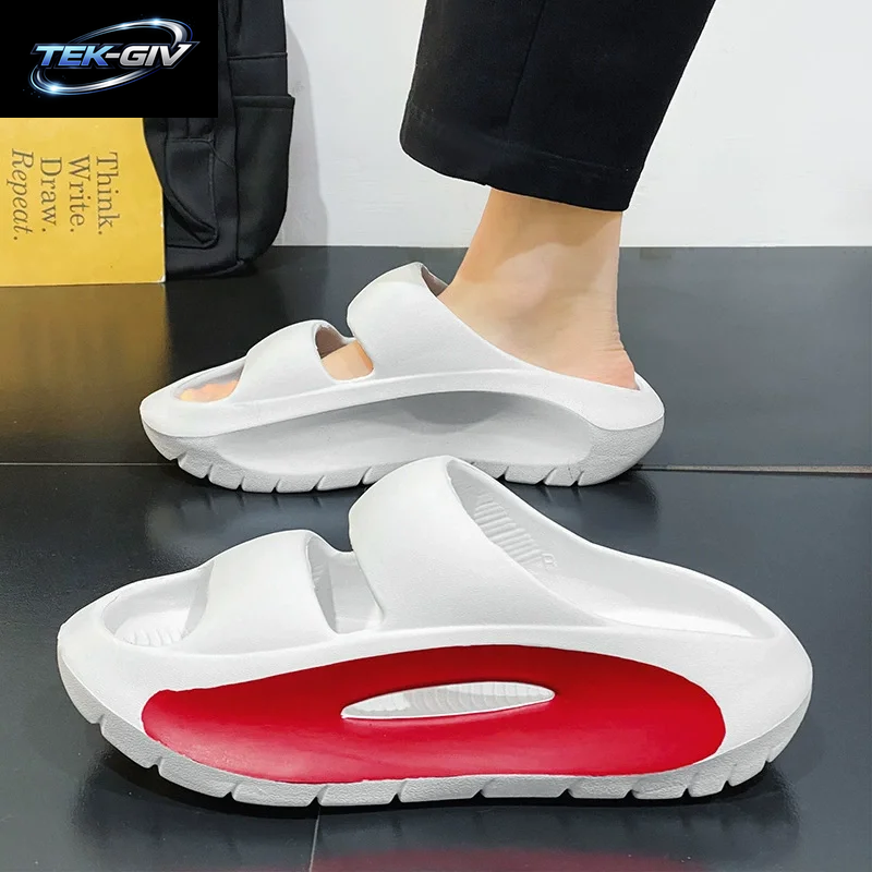 Sommer Männer Hausschuhe Plattform Hausschuhe EVA Weichen Boden Indoor Hause Rutschen Leichte Strand Schuhe Im Freien Nicht Slip Frauen Hausschuhe