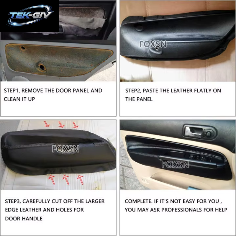 4 Stücke Für VW Golf 4 MK4 Bora Jetta 1998 1999 2000 2001 2002 2003 2004 2005 Nur 4 Tür Auto Armlehne Panel Wildleder Leder Abdeckung Trim