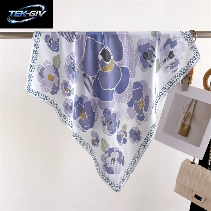 Luxus Neue Gedruckt Schals Frauen Seidenschal Frühling Und Sommer Blumen Dekorationen Kleine Krawatten Haarbänder Taschen Großhandel