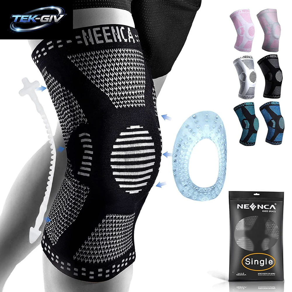NEENCA Kupfer-Kniebandage, Kniestütze Mit Patella-Gel-Pad Und Seitenstabilisatoren Für Knieschmerzen, Sport, Arthritis, ACL, Linderung Von Gelenkschmerzen