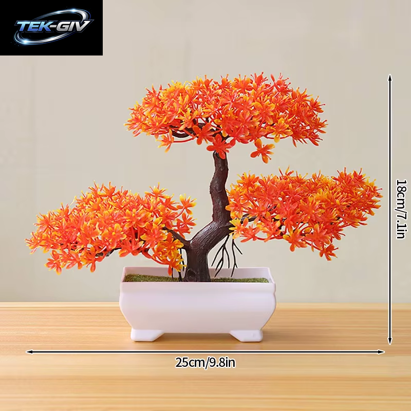 Künstliche Topfblumen, Pflanzen, Bonsai, Gefälschte Pflanze, Blumentopfornamente Für Den Garten, Kleiner Künstlicher Baum, Heimdekorationszubehör