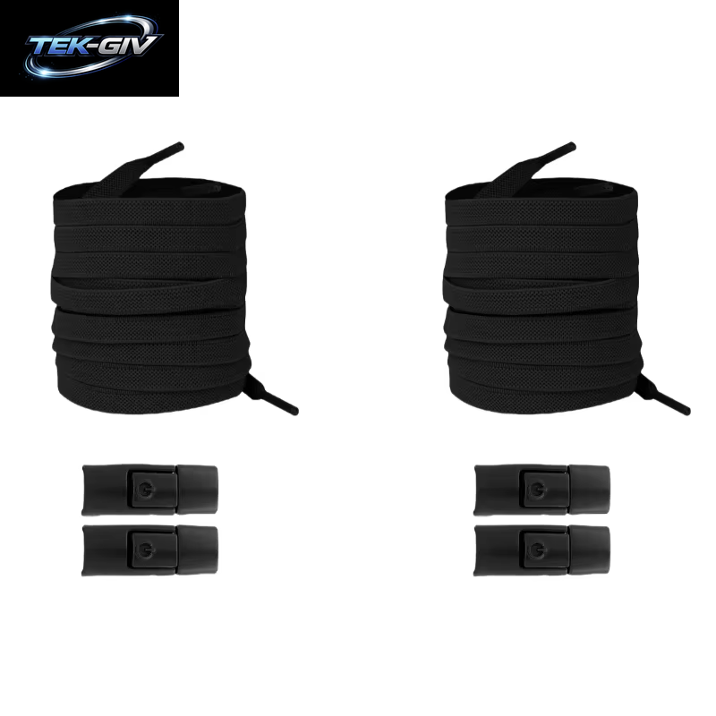 Neu Ohne Krawatten, Elastische Schnürsenkel, Keine Krawatte, Schnürsenkel, Press-Lock-Schnürsenkel, Sneaker, Kinder Und Erwachsene, 8 Mm, Verbreiterte Flache Schnürsenkel Für Schuhe
