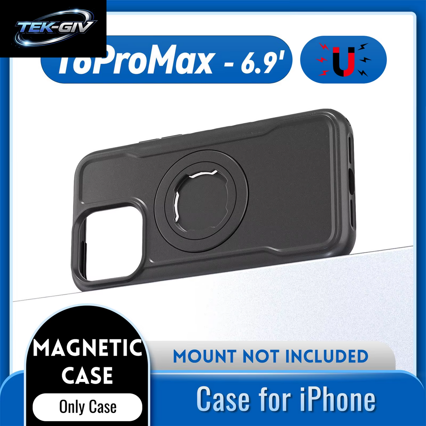 Magnetische, Stoßfeste Hülle Für Iphone 17, 16, 15, 14, Pro Max, Ladeabdeckung Mit Sperrdesign, Passend Für Quad-Stil-Motorräder/Fahrräder