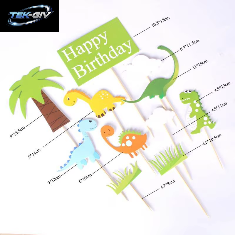 Dinosaurier Geburtstag Party Dekoration Papier Geschirr Set Tassen Teller Tischdecke Thema Luftballons Glücklich Hintergrund Liefert Für Kinder Jungen