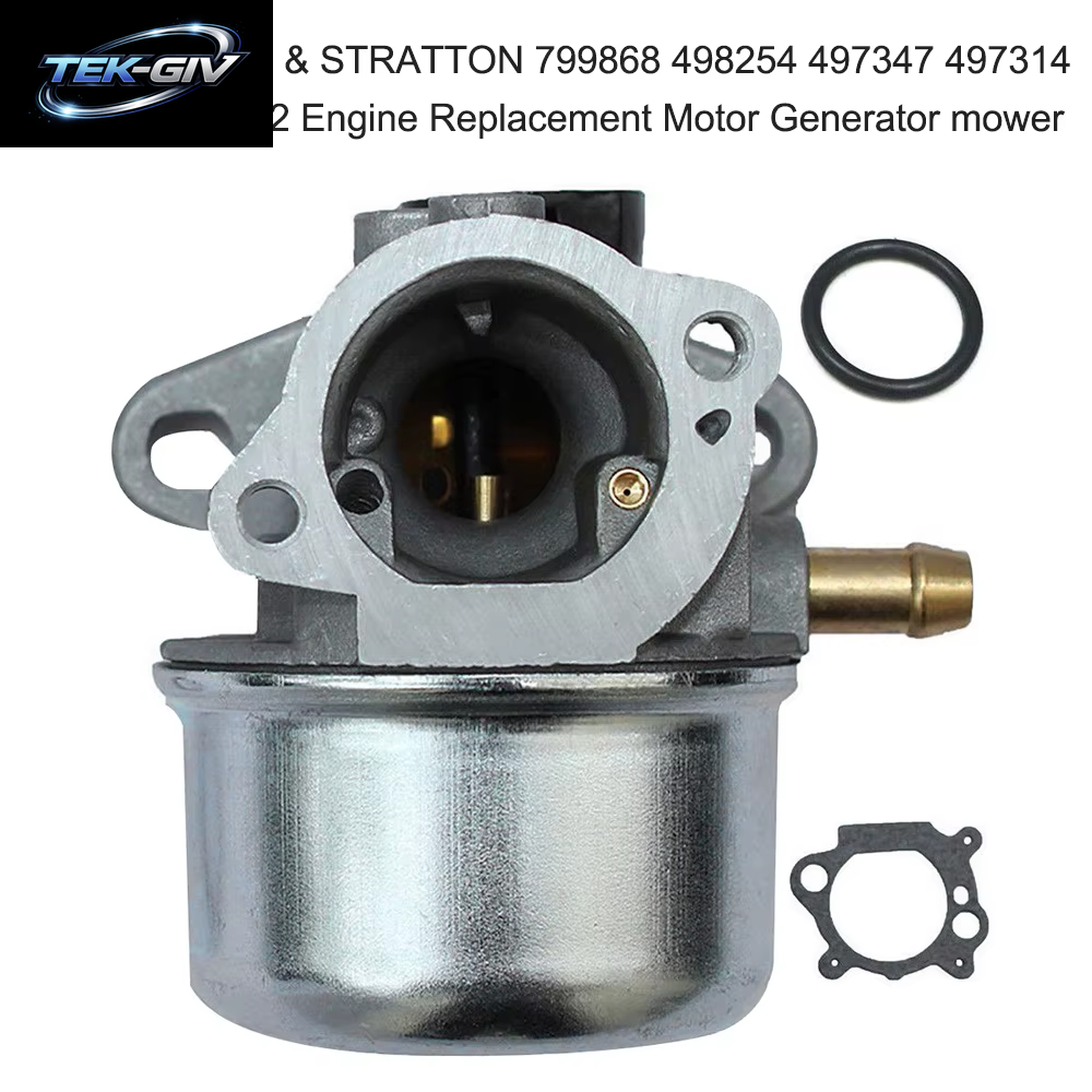 Vergaser Mit Dichtung Passend Für BRIGGS & STRATTON 799868 498254 497347 497314 498170 694202 Generatormäher Für Den Motorersatz