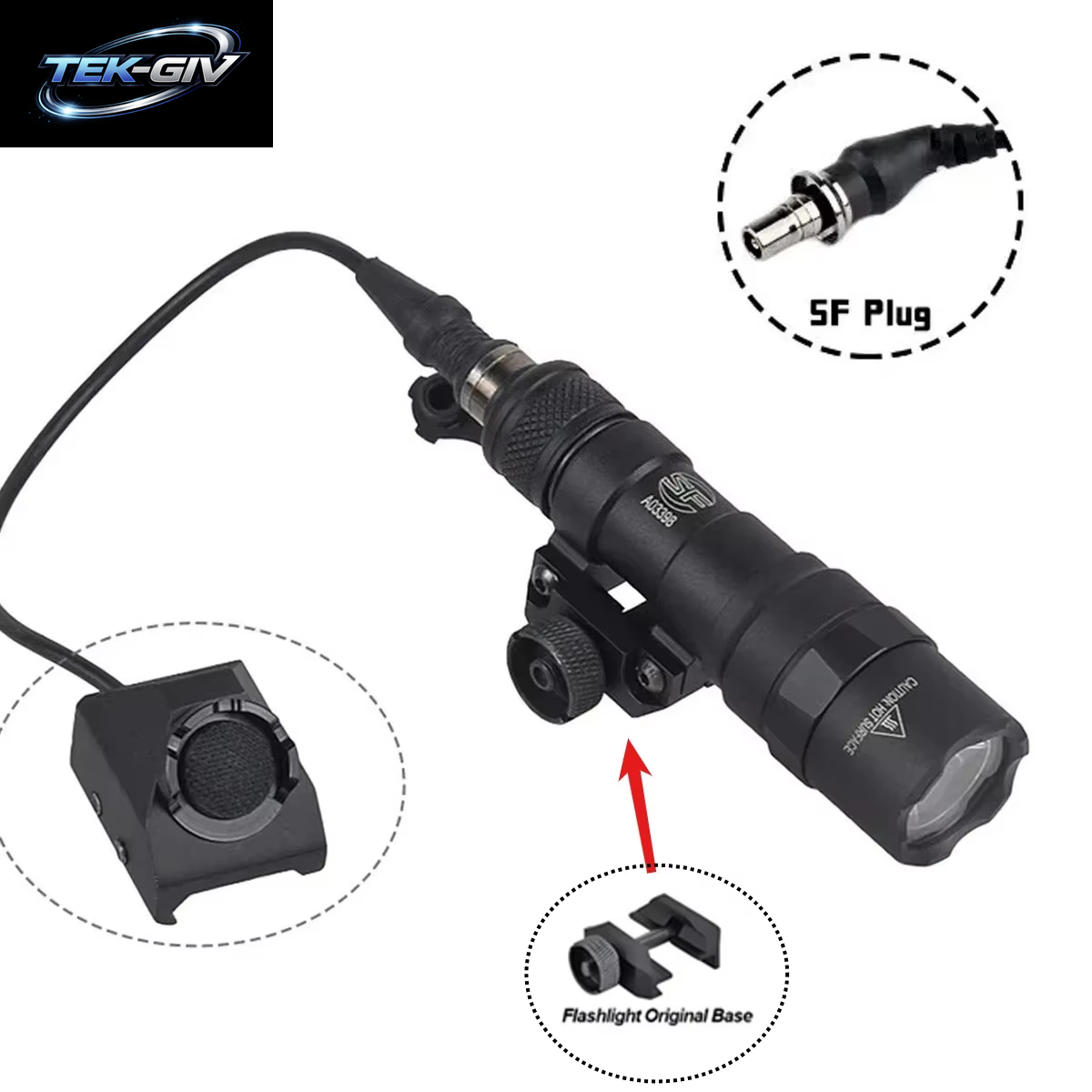 Surefire M300 M600 Taschenlampe Fit 20Mm Schiene Gewehr Airsoft Mit EINHEIT Modbutton Lite Druck Schalter M600B M600C LED Scout Licht