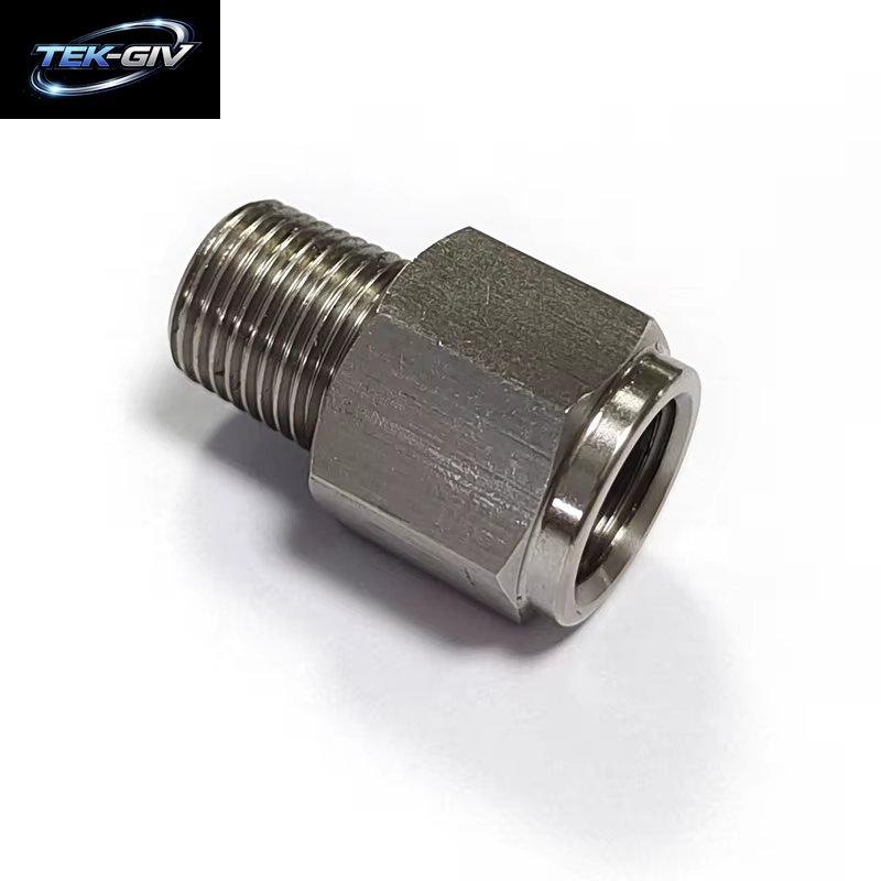 1/8" Npt-Stecker Auf M10X1,0 Innengewinde, Edelstahl-Öldruckmanometer-Aufnahmeadapter