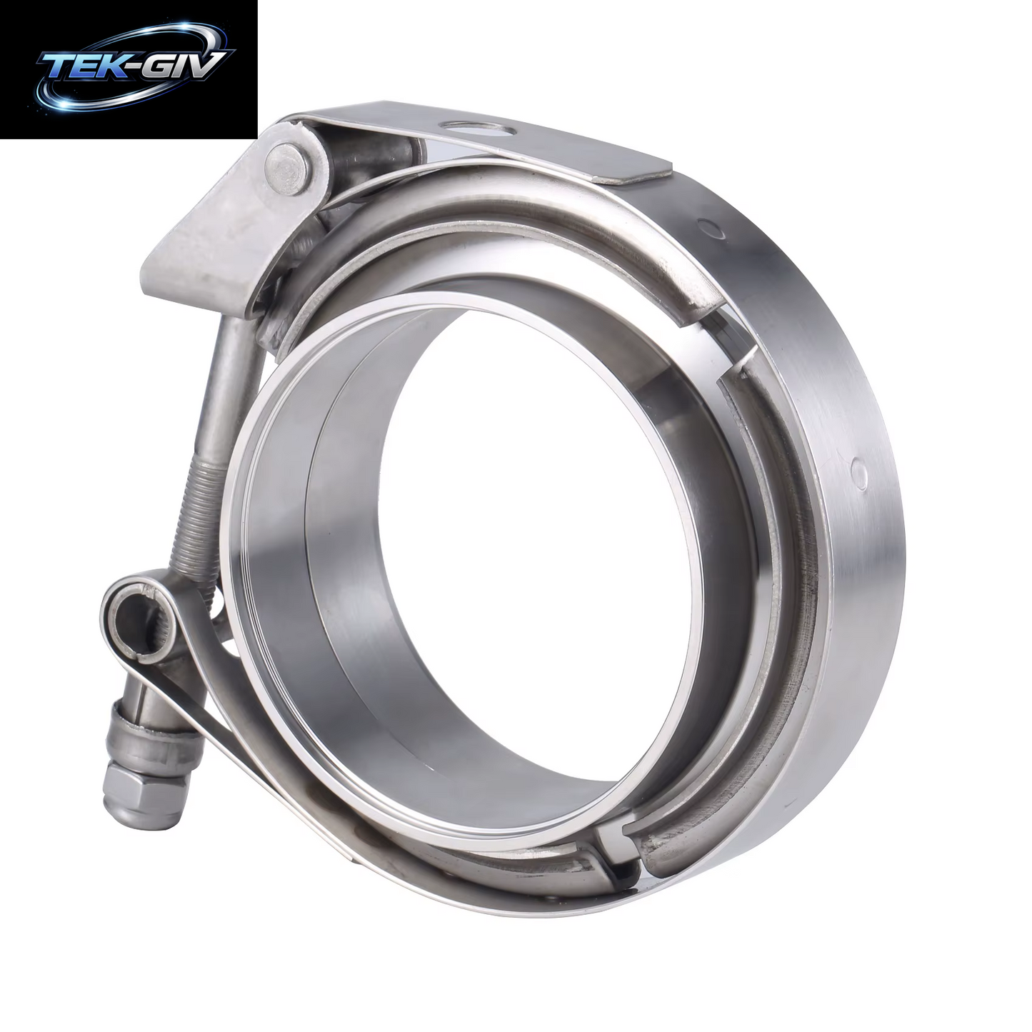 Edelstahl 2,5" 3" 4" Schnellspanner V-Band-Klemme 63Mm 76Mm Turbo-Auspuffrohr Vband-Klemme Männlich Weiblich Flansch V-Klemmen-Kits