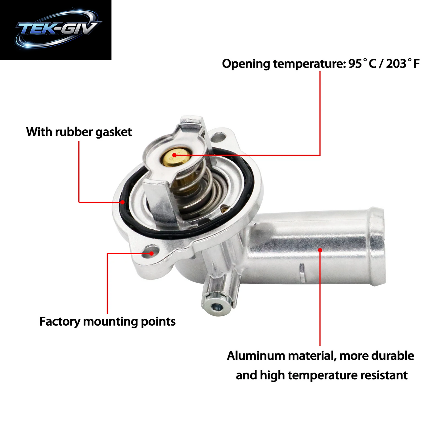 Für Jeep Wrangler JK 2018 Grand Cherokee 2011–2020 Chrysler 3,6 L Kühlmittel-Aluminium-Thermostatgehäuse 5184651 AG 5184655 AH P0128