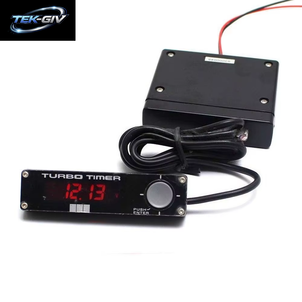 Universelles Flammendurchschlag-Verzögerungsgerät HKS Turbolader-Motorschutz Turbo-Timer Led-Anzeige Weiß/Rot/Blau-Display