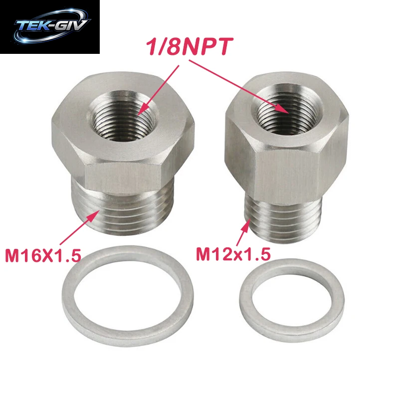 M12X1, 5 M16X1, 5 Buchse Bis 1,5 Npt Stecker Aluminium Neuer Öldruck Sensor Adapterst Ecker Für Ls Motor