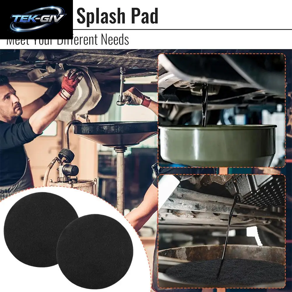 38Cm Öl Ablass Spritz Kissen 2 Stück Kein Spritzer Schwamm Ablass Öl Auto Pfanne Rundes Wickel Kissen Poröses Öl Getriebe Pad Pf