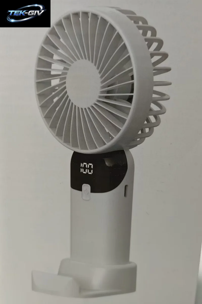 USB Mini-Handventilator Mit Starkem Wind, Tragbar, Leise, Wiederaufladbar, Desktop-Luftkühler Mit Telefonhalter, Kühlventilator Für Reisen Im Freien