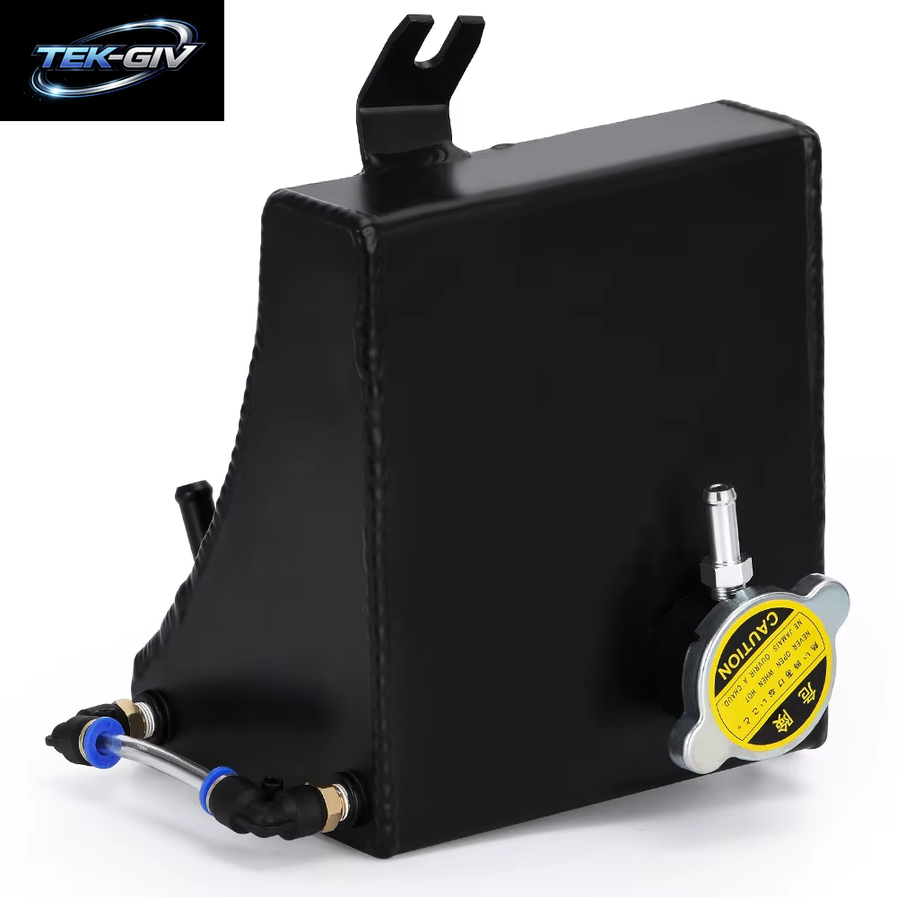 1,75 L Poliertes Aluminium, Kühlmittel-Überlaufbehälter, Kühlerbehälter, Dose Kit Für Nissan 240SX S13, Modifikationsteile, Chrom Poliert