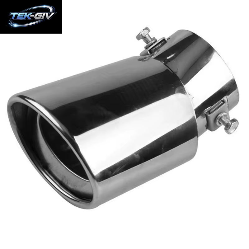 Universal Auspuff Spitze 63Mm Auto Auspuff Outlet Edelstahl Auto Schwanz Hals Auspuffrohr Dekoration Änderung Zubehör Für Auto