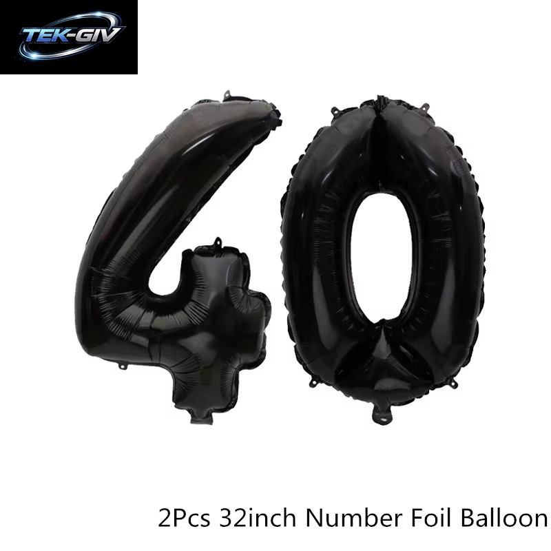 Schwarzgold 30 40 50 60 Jahre Geburtstag Latexballons Erwachsene Männer Frauen Alles Gute Zum Geburtstag Party Dekor Hochzeit 30. Jahrestag Zubehör
