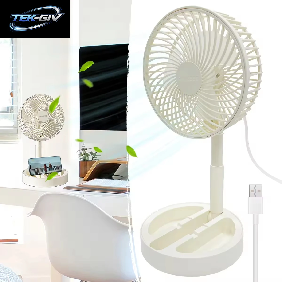 Tragbarer Hochleistungs-Tischventilator, Mini-Elektro-Luftkühler, Luftzirkulator, Desktop-Kühlventilator, Perfekt Für Zuhause, Wohnheim Und Büro