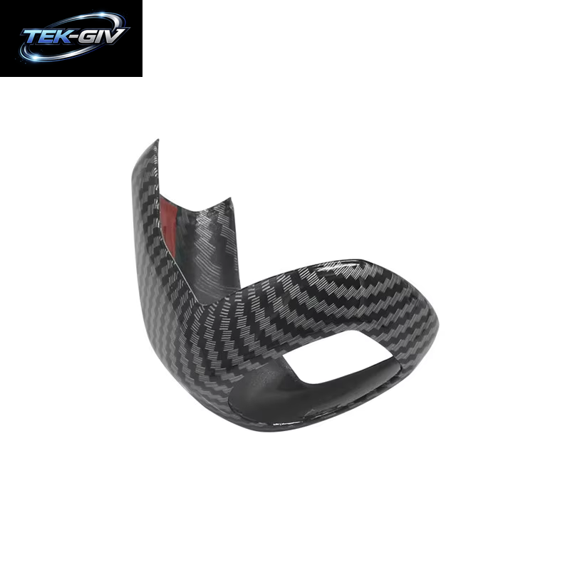 2 Stück Kohle Faser Abs Kunststoff Auto Schaltknauf Abdeckung Für Volkswagen Passat Sagitar Tacqua Tayron Polo plus Tcross Zubehör