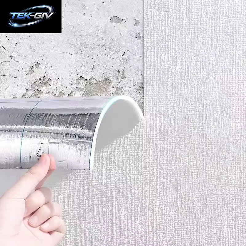 Leinen 3D Schaum Selbstklebende PVC Einfarbig Verdickte Wasserdichte Hintergrund Wand Renovierung Tapete Wand Aufkleber Wohnkultur
