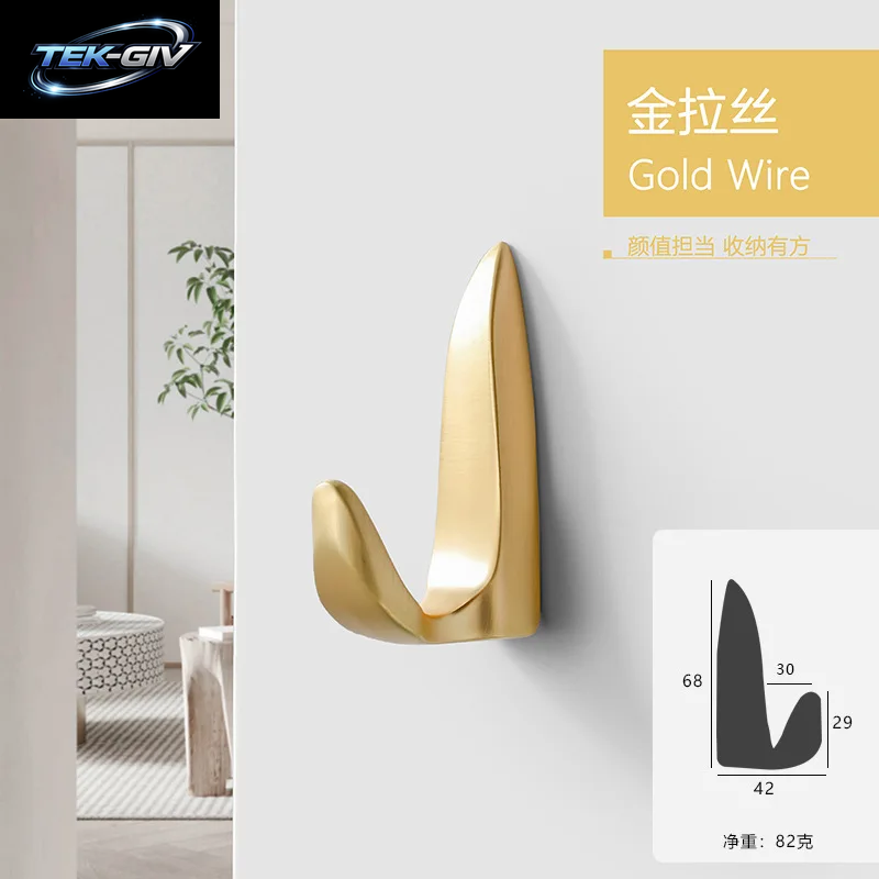 WV Moderne Wand Hängende Kleidung Haken Schlafzimmer Robe Haken Wohnzimmer Parlor Mantel Haken Schlafzimmer Robe Haken Handtuch Haken Bad Zubehör Badezimmerzubehör Badezimmer Haken Küchen Schrank Aufbewahrung Kleiderbü