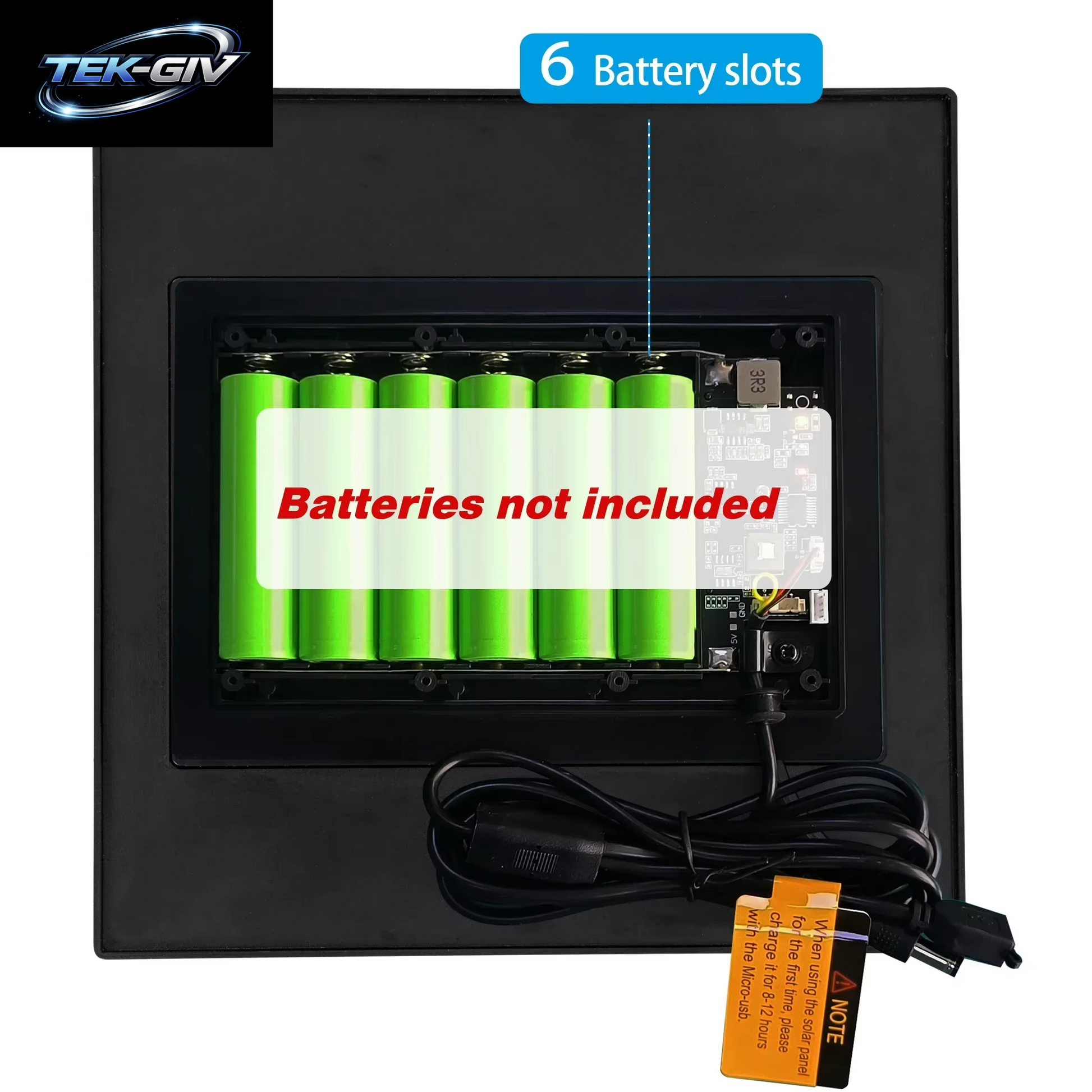 8 W Solarpanel, Wasserdicht, Micro-Usb/Typc-Ausgang, 5 V Solarzellen, Aufladen, Installieren Sie 18650-Batterien Im Freien Für Leds Oder Fernsensoren