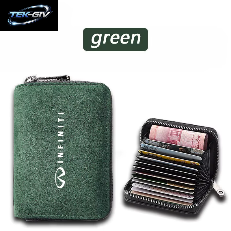Horizontaler Reiß Verschluss Karten Halter Wildleder Schutz Tasche Für Infiniti Fx35 Q50 Q30 Esq Qx50 Qx60 Qx70 Ex Jx35 G35 G37 Ex3 Zubehör