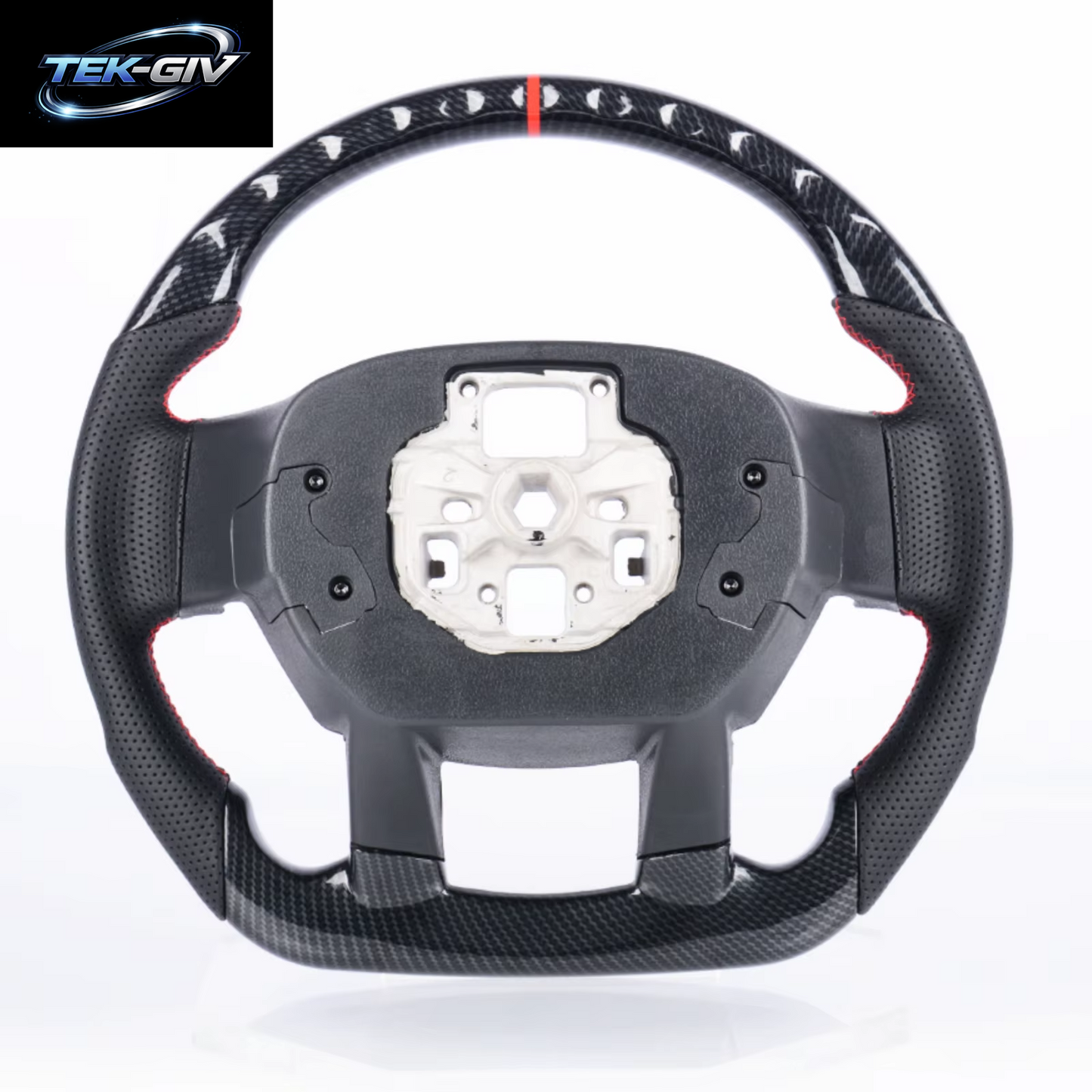 Für Ford F150 Raptor 2015 2016 2017 2018 2019 2020 Hydro-Dip Carbon Fiber Lenkrad Perforiertes Leder Racing Rad