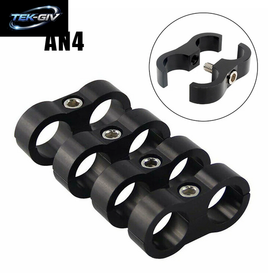4 Stücke Universal Aluminium AN4 AN6 AN8 AN10 Billet Öl Kraftstoff Wasser Schlauch Rohr Seprator Teiler Klemme Linie Separator Kit
