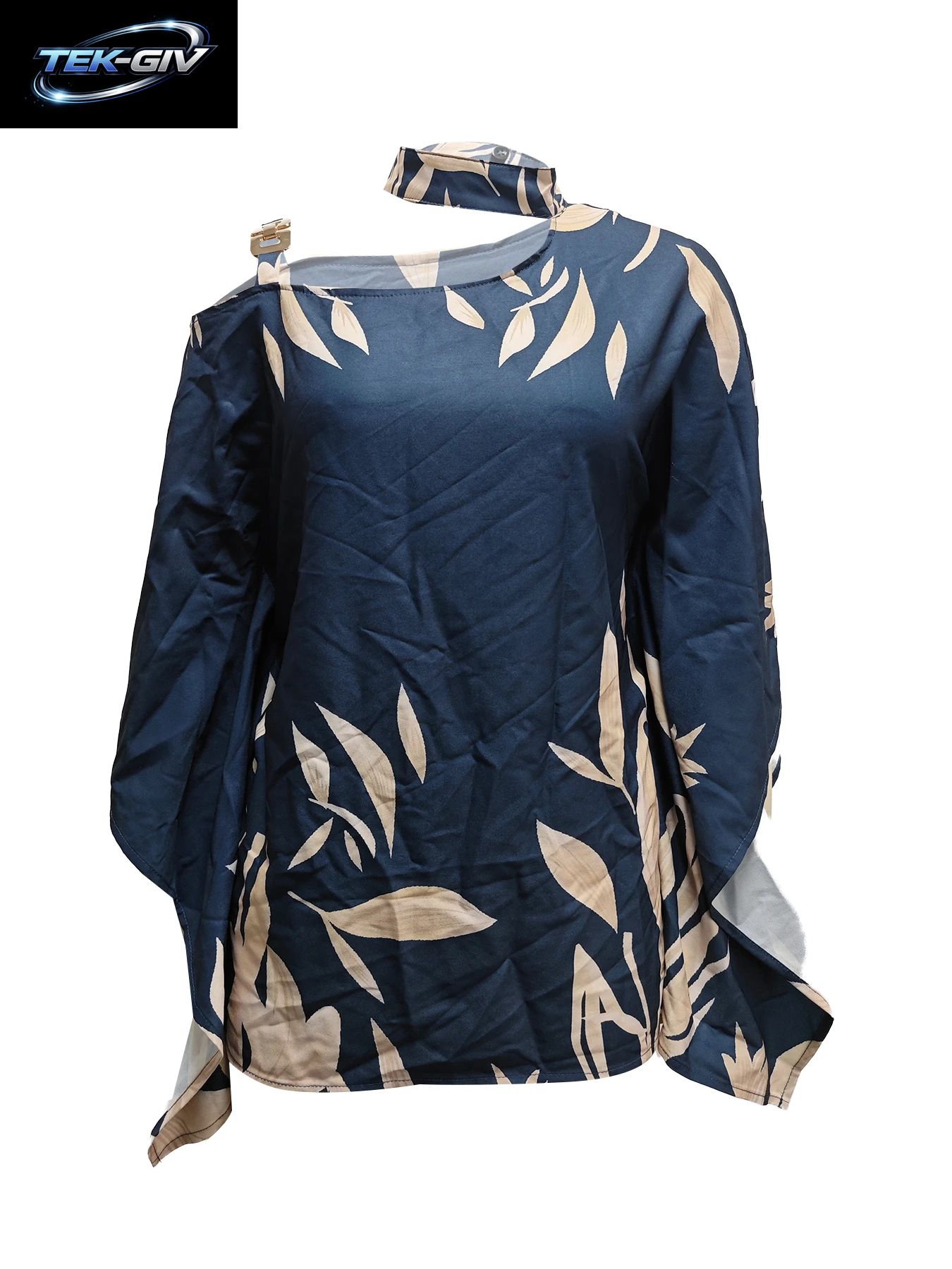 Lässig Lose Frauen Bluse Mode Fledermaus Ärmel Druck O-Ausschnitt Shirts Top Frühling Sommer Büro Dame Blusen Elegante Tops