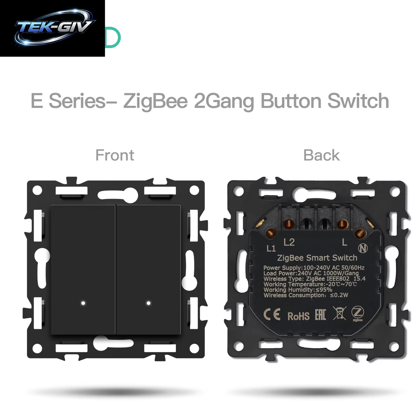 BSEED Zigbee Mechanische Licht/Rollos/Dimmer Tuya Smart Switches EU/FR Steckdose Module Matte Kunststoff Rahmen DIY Teile