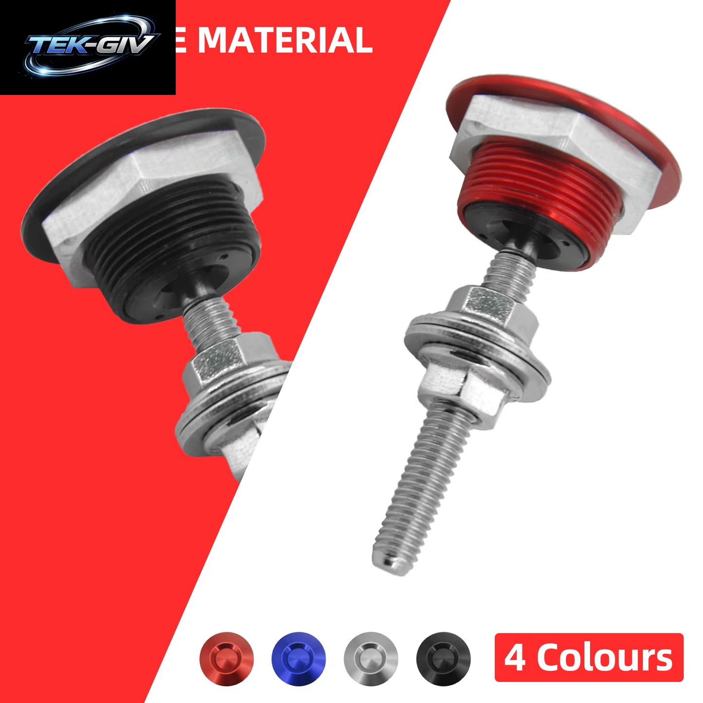 Universal Auto Quick Release Latch Stoßstange 30Mm Push Button Billet Hood Pins Lock Kennzeichen Clip Kit Motorhauben Aluminium