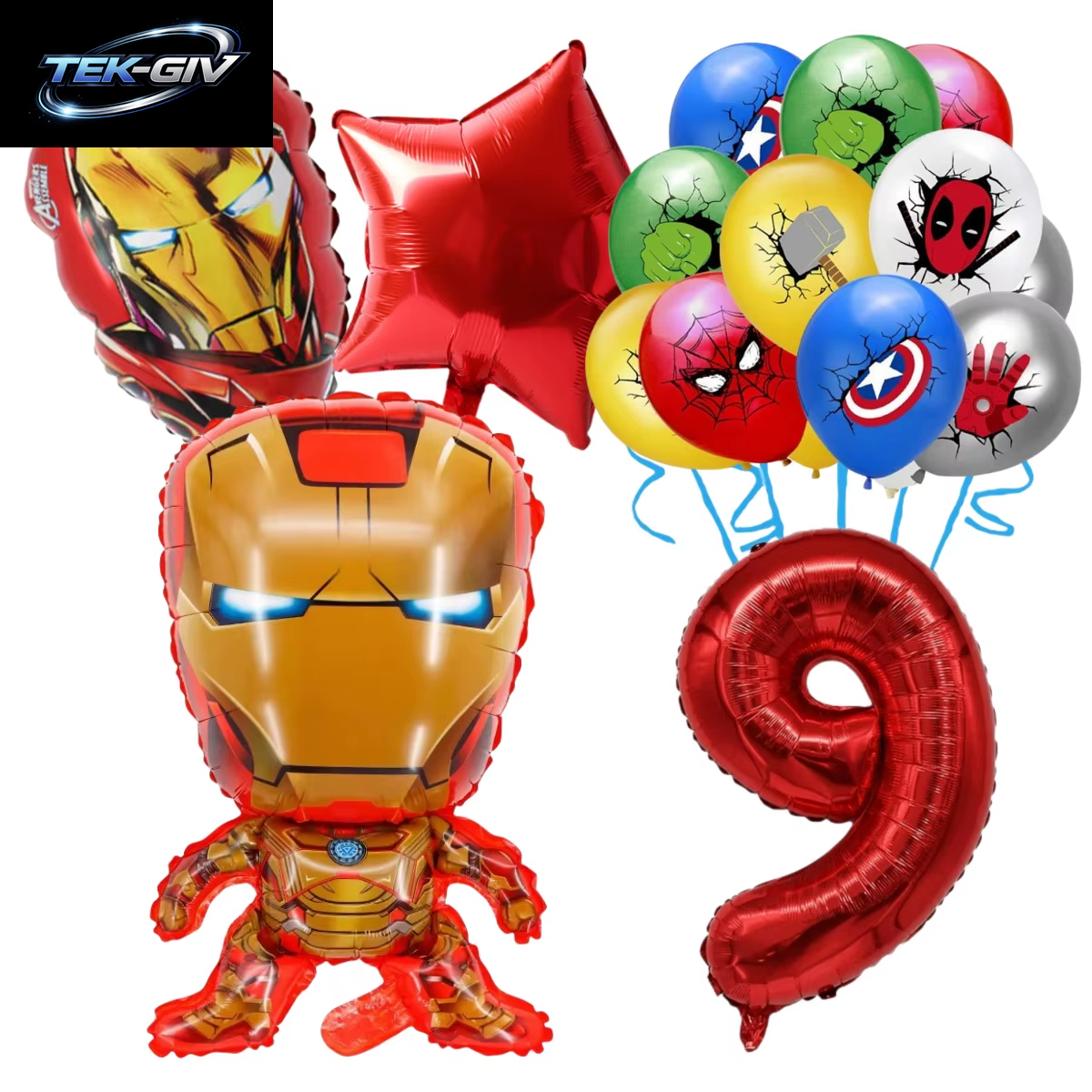 The Avengers Marvel Superheld Hulk Spider-Man Iron Man Ballon Latex Digitalballon Geburtstagsparty Babyparty the Avengers