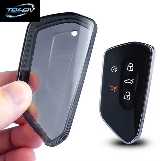 Autos Chl Üssel Anhänger Abdeckung Fall Halter Für Golf Mk8 Id.4 Autos Chl Üssel Voll Abdeckung Shell Auto Schwarz TPU Schlüssel Schutzhülle