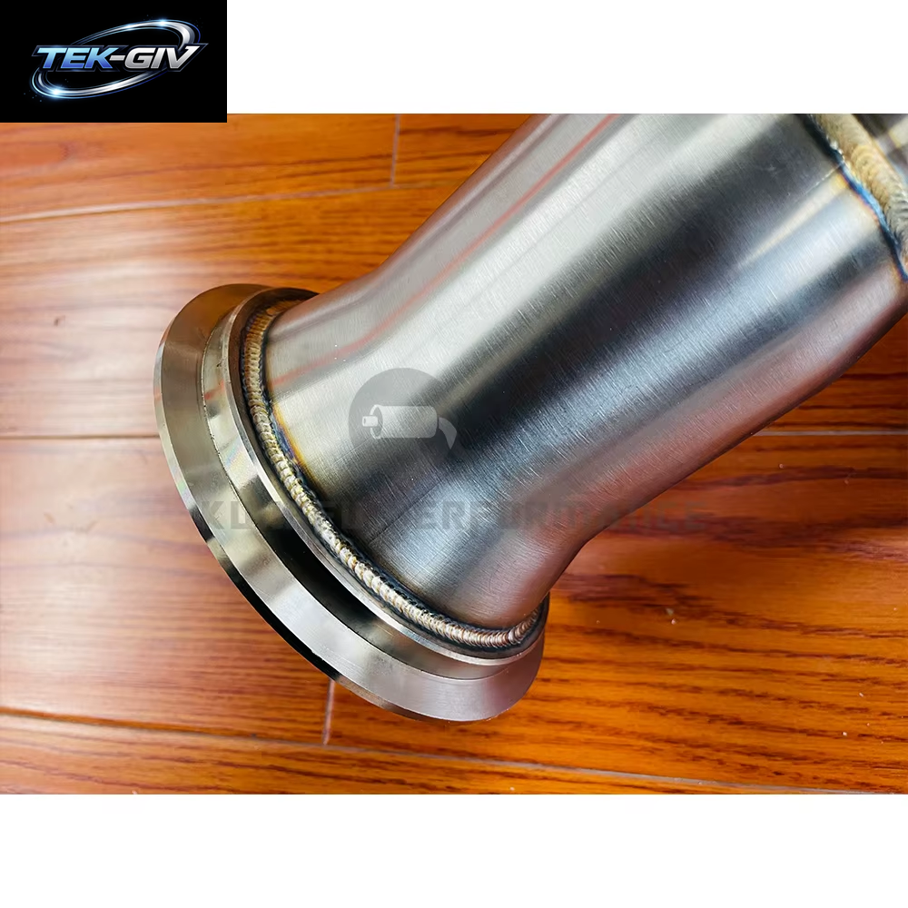KUNGFU PERFORMANCE SS304 High-Flow Competition Catless S5 Downpipe FÜR AU DI S4 B9 3.0T 2017-2022