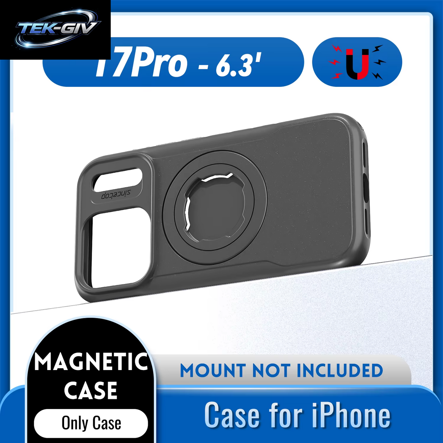 Magnetische, Stoßfeste Hülle Für Iphone 17, 16, 15, 14, Pro Max, Ladeabdeckung Mit Sperrdesign, Passend Für Quad-Stil-Motorräder/Fahrräder