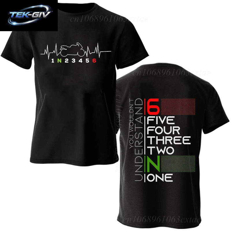 Sommer Mode Männer T Shirt Kleidung 1N23456 Motorrad Getriebe Biker Herzschlag Grafik T Shirt Casual Übergroßen Männer T-Shirts
