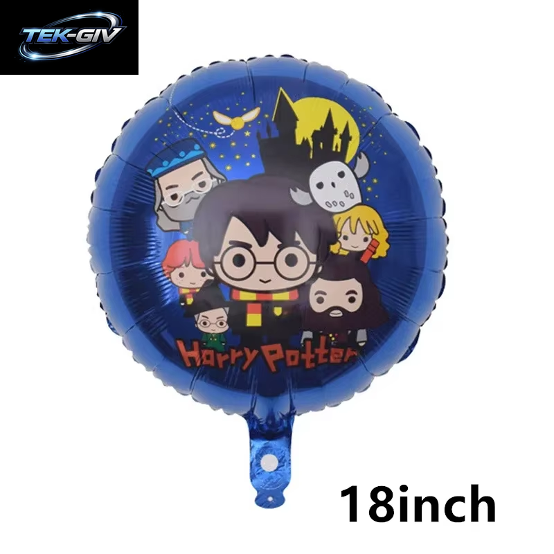 Harry Potter Ballon Hogwarts Hintergrund Eule Schule Happy Birthday Banner Party Dekoration Tortendekoration Einweg-Tischgeschirr