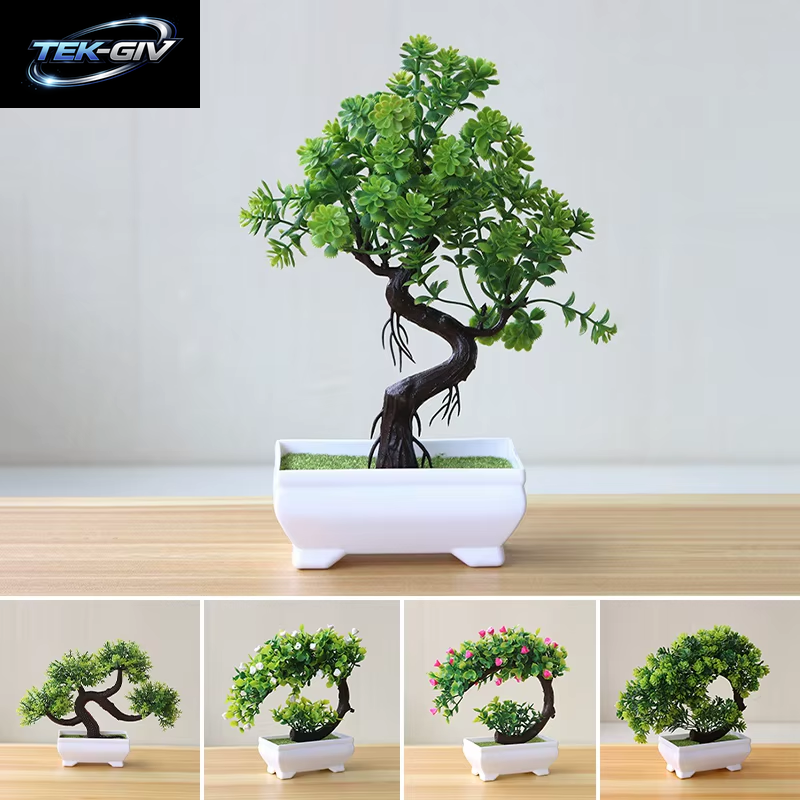 Künstliche Topfblumen, Pflanzen, Bonsai, Gefälschte Pflanze, Blumentopfornamente Für Den Garten, Kleiner Künstlicher Baum, Heimdekorationszubehör