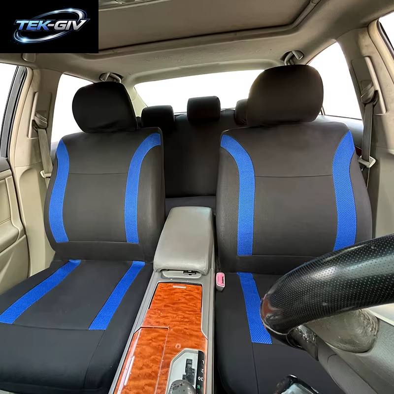 AUTO plus Sport Universal Polyester Auto Sitz Abdeckung Set Fit Meisten Auto Plain Stoff Bicolor Stilvolle Auto Zubehör Seat Protector