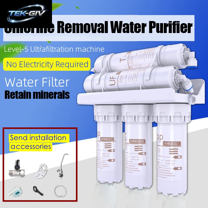 3+2 Wasserfiltersystem 5 Stufen Trinkwasserfilter Luftreiniger Für Haushaltsküche Mit Filterkartusche Kit Wasserhahnfiltration