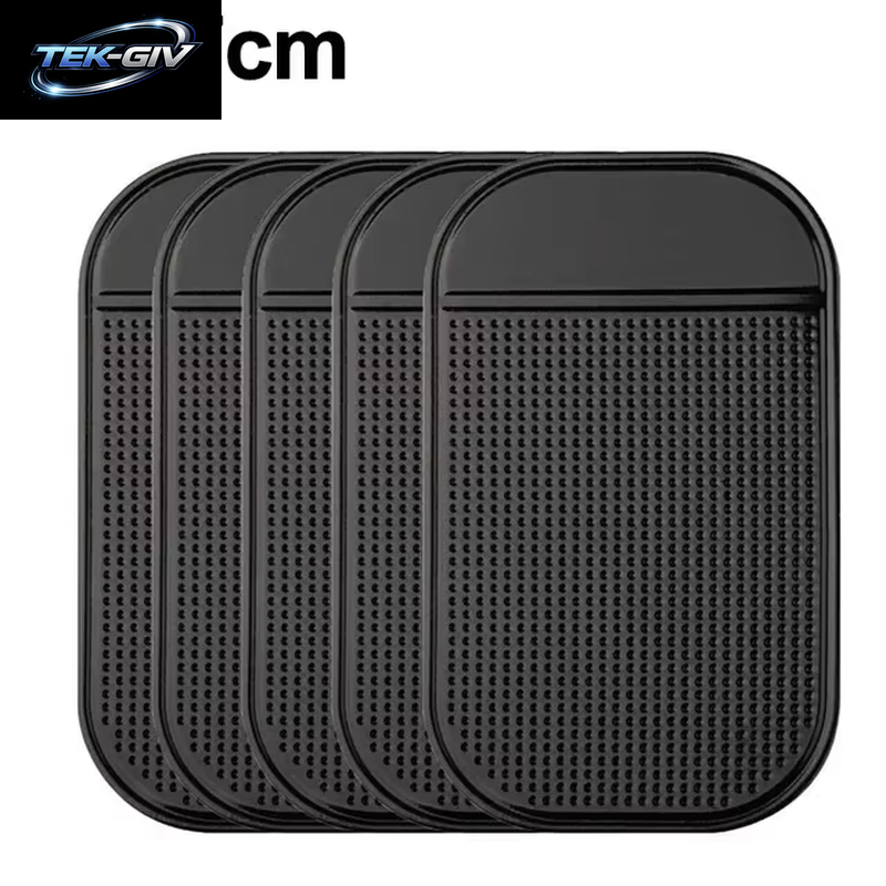Schwarze Rutschfeste Silikon-Auto-Matte, Magisches Rutschfestes, Rutschfestes Pad, Armaturenbrett, Klebriges Armaturenbrett, Selbstklebende Handy-Handy-Halterung