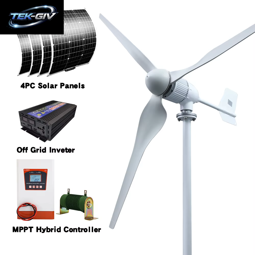 Neue Upgrade Versendet Von Polnischen Lager Mehr Leistungsstarke 5000W Horizontale Wind Turbine Generator Windmühle Mit