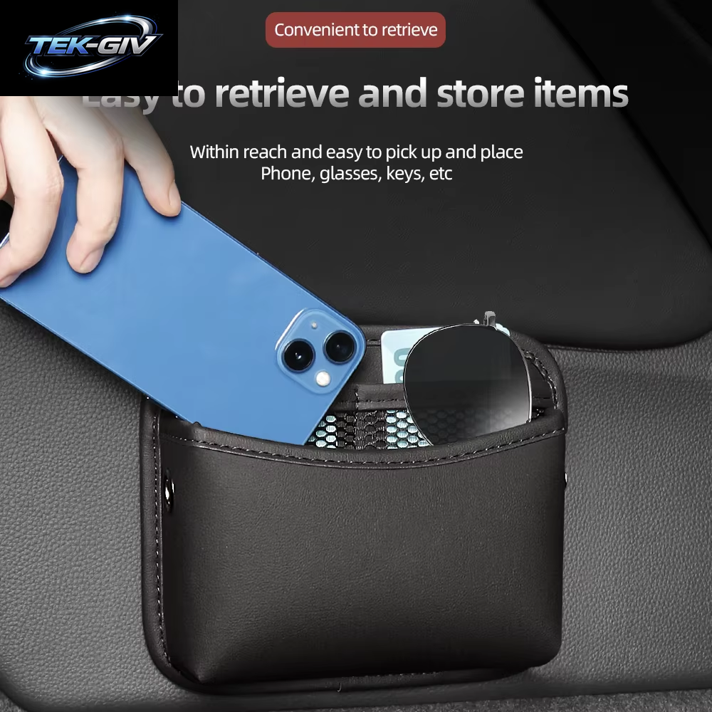 Selbst Klebende Auto Aufbewahrung Tasche Klebrige Organizer Tasche Sitz Rückseite Seitentür Verstauen Aufräumen Kit Für Telefon Geldbörse Karte