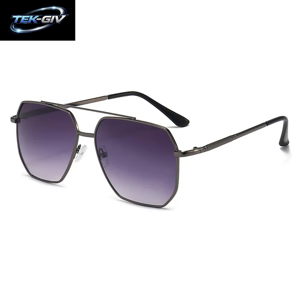 Herren Polarisierte Sonnenbrille Aluminium Magnesium Legierung Punk Sonnenbrille Doppels Trahl Quadratische Sonnenbrille Für Fahrer UV400 Brille